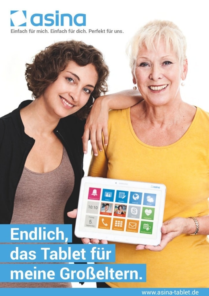asina - tablet für senioren - 2