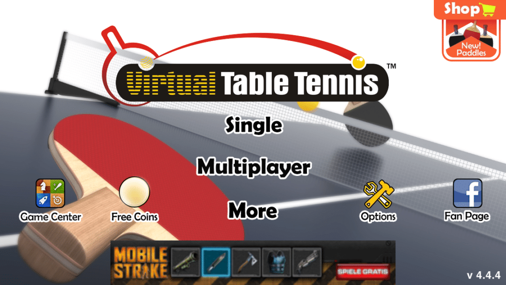 virtual table tennis - tischtennis app tablet und smartphone - 1